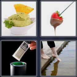 4 Pics 1 Word 3 Letters Dip