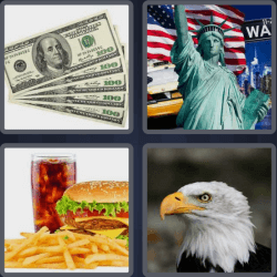 4 Pics 1 Word 3 Letters Usa