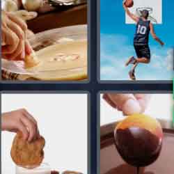 4 Pics 1 Word 4 Letters Dunk