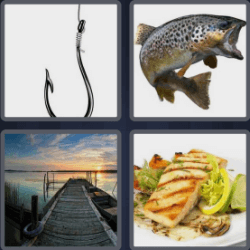 4 Pics 1 Word 4 Letters Fish