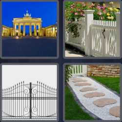 4 Pics 1 Word 4 Letters Gate