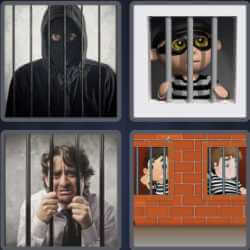 4 Pics 1 Word 4 Letters Jail