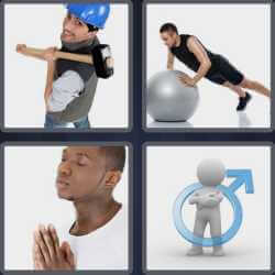 4 Pics 1 Word 4 Letters Male