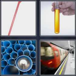 4 Pics 1 Word 4 Letters Tube