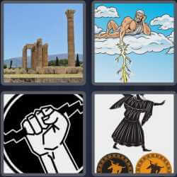 4 Pics 1 Word 4 Letters Zeus