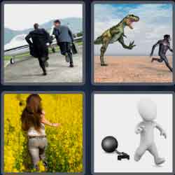 4 Pics 1 Word 4 Letters Flee