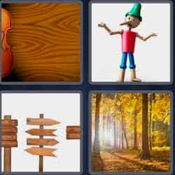 4 Pics 1 Word 4 Letters Wood