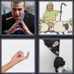 4 Pics 1 Word 5 Letters Crook