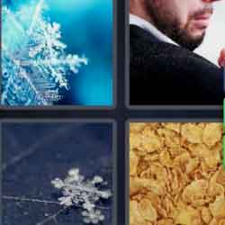 4 Pics 1 Word 5 Letters Flake