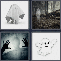 4 Pics 1 Word 5 Letters Ghost