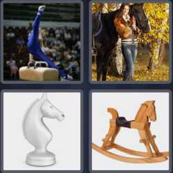 4 Pics 1 Word 5 Letters Horse