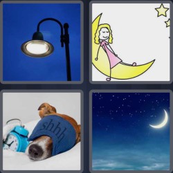 4 Pics 1 Word 5 Letters Night
