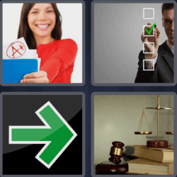 4 Pics 1 Word 5 Letters Right