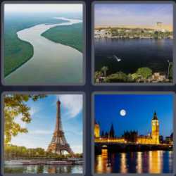 4 Pics 1 Word 5 Letters River