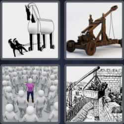 4 Pics 1 Word 5 Letters Siege
