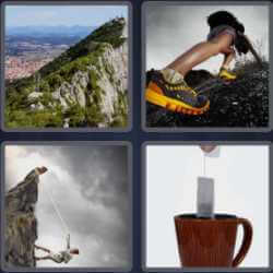 4 Pics 1 Word 5 Letters Steep