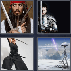 4 Pics 1 Word 5 Letters Sword