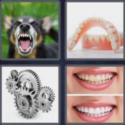 4 Pics 1 Word 5 Letters Teeth