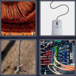 4 Pics 1 Word 5 Letters Wired