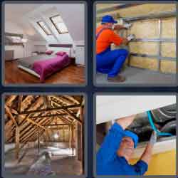 4 Pics 1 Word 5 Letters Attic