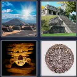 4 Pics 1 Word 5 Letters Aztec