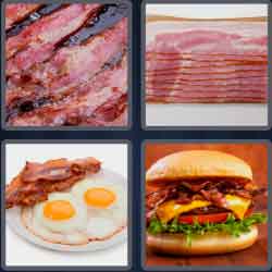 4 Pics 1 Word 5 Letters Bacon