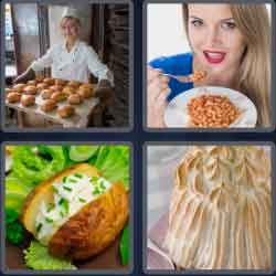 4 Pics 1 Word 5 Letters Baked
