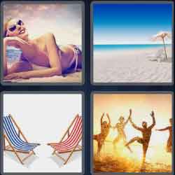 4 Pics 1 Word 5 Letters Beach