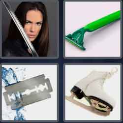 4 Pics 1 Word 5 Letters Blade