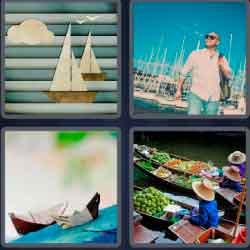 4 Pics 1 Word 5 Letters Boats