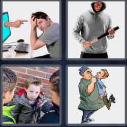 4 Pics 1 Word 5 Letters Bully