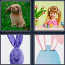 4 Pics 1 Word 5 Letters Bunny