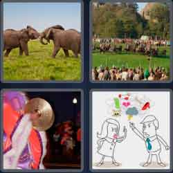 4 Pics 1 Word 5 Letters Clash