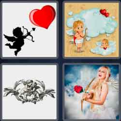 4 Pics 1 Word 5 Letters Cupid