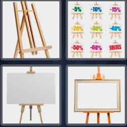 4 Pics 1 Word 5 Letters Easel