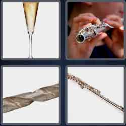 4 Pics 1 Word 5 Letters Flute