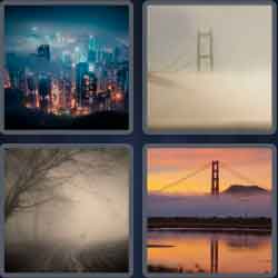 4 Pics 1 Word 5 Letters Foggy