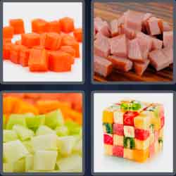 4 Pics 1 Word 5 Letters Level 3733 Diced