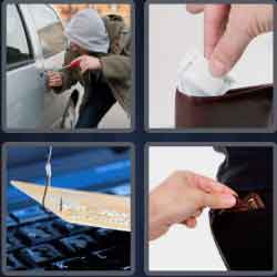 4 Pics 1 Word 5 Letters Steal