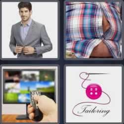 4 Pics 1 Word 6 Letters Button