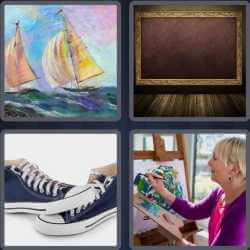 4 Pics 1 Word 6 Letters Canvas