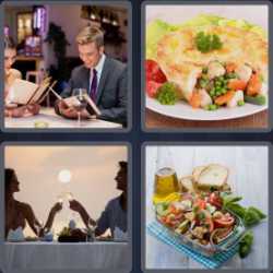 4 Pics 1 Word 6 Letters Dinner