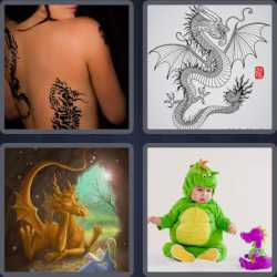 4 Pics 1 Word 6 Letters Dragon