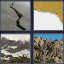 4 Pics 1 Word 6 Letters Jagged