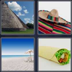 4 Pics 1 Word 6 Letters Mexico