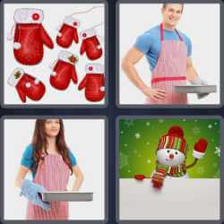 4 Pics 1 Word 6 Letters Mitten