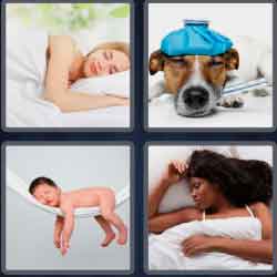 4 Pics 1 Word 6 Letters Asleep