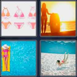 4 Pics 1 Word 6 Letters Bikini
