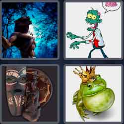 4 Pics 1 Word 6 Letters Cursed