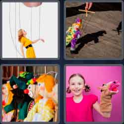 4 Pics 1 Word 6 Letters Puppet